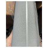 XL Outdoor/Indoor Roller Shade Light Gray - Professional Quality Sun Shade W/ Metal Brackets and Aluminum Track 106” x 72”