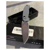 FBKNIFE Professional Quality Pocket Knife Great Utility , Button Release, Beautiful Blue, comes with bag