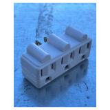 Bundle of 3 Legrand Pass & Seymour 697WCC20 15 Amp Triple Tap Adapter, Convert One Outlet to Three, White