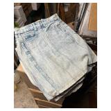 Bundle of 10 UpCycled Denim Jean Skirts - Different Washes and Styles - Small Sizing , be creative