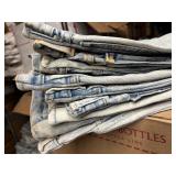 Bundle of 10 UpCycled Denim Jean Skirts - Different Washes and Styles - Small Sizing , be creative