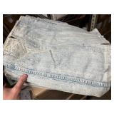 Bundle of 10 UpCycled Denim Jean Skirts - Different Washes and Styles - Small Sizing , be creative