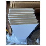 Bundle of 9 white Tongue and Groove Slats 3’ x 6” each