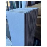 Bundle of 9 white Tongue and Groove Slats 3’ x 6” each