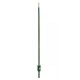 Bundle of 2 1-3/4 in. x 3-1/2 in. x 8 ft. Green Steel Fence T-Post with Anchor Plate