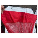 Bundle of 3 Unifirst Sport Ball Extra Large Red Mesh Travel Laundry Bag 36' x 36' - Outdoor Sports Season is Upon us
