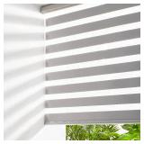 Persilux Cordless Zebra Blinds for Windows (33' W X72 H, Grey) Free-Stop Roller Windows Shades Dual Layer Light Control for Day and Night, Light Filtering Sheer Shades for Home, Easy to Install Persilux Cordless Zebra Blinds for Windows (33' W X72 H, Grey) Free-Stop Roller Windows Shades Dual Layer Light Control for Day and Night, Light Filtering Sheer Shades for Home, Easy to Install