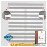 Persilux Cordless Zebra Blinds for Windows (33' W X72 H, Grey) Free-Stop Roller Windows Shades Dual Layer Light Control for Day and Night, Light Filtering Sheer Shades for Home, Easy to Install Persilux Cordless Zebra Blinds for Windows (33' W X72 H, Grey) Free-Stop Roller Windows Shades Dual Layer Light Control for Day and Night, Light Filtering Sheer Shades for Home, Easy to Install