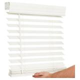 LOTUS & WINDOWARE Cordless 2-inchFaux Wood Blind 16' Wide x 72' Long,(Soft White-Antique White),Smooth, Room Darkening, Horizontal Blinds for Living Room, Bedroom, Interior Door Windows - 16 x 72,Sof LOTUS & WINDOWARE Cordless 2-inchFaux Wood Blind 16' Wide x 72' Long,(Soft White-Antique White),Smooth, Room Darkening, Horizontal Blinds for Living Room, Bedroom, Interior Door Windows - 16 x 72,Sof