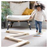 Retails for $140! Little Partners Learn 'N Balance Toddler Balance Beam and Stepping Stones Set for Kids, Wooden Indoor Children's Activity Toy with 4 Colorful Stones, Portable Design, Hinged Sections Retails for $140! Little Partners Learn 'N Balance Toddler Balance Beam and Stepping Stones Set for Kids, Wooden Indoor Children's Activity Toy with 4 Colorful Stones, Portable Design, Hinged Sections