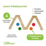 Retails for $140! Little Partners Learn 'N Balance Toddler Balance Beam and Stepping Stones Set for Kids, Wooden Indoor Children's Activity Toy with 4 Colorful Stones, Portable Design, Hinged Sections Retails for $140! Little Partners Learn 'N Balance Toddler Balance Beam and Stepping Stones Set for Kids, Wooden Indoor Children's Activity Toy with 4 Colorful Stones, Portable Design, Hinged Sections