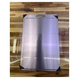 Titanium Cutting Board 100% Pure Cutting Boards With Juice Groove Metal Grade Food Double Sided Chopping Board for Cutting Meats Vegetables Fruits(Titanium-X-Large) Titanium Cutting Board 100% Pure Cutting Boards With Juice Groove Metal Grade Food Double Sided Chopping Board for Cutting Meats Vegetables Fruits(Titanium-X-Large)