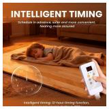 Retails for $110! Heated Floor Mats, Heated Floor Carpet, Electric Heated Rug with Adjustable Temperature 12 Hour Timer, Radiant Floor Heater, for Yoga/Indoor/Under Desk (20x39 Inch/50x100 cm) Retails for $110! Heated Floor Mats, Heated Floor Carpet, Electric Heated Rug with Adjustable Temperature 12 Hour Timer, Radiant Floor Heater, for Yoga/Indoor/Under Desk (20x39 Inch/50x100 cm)