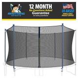 Retails for $120! 10/12/14/16FT Trampoline Replacement Enclosure Net with Universal Trampoline Replacement Enclosure Poles and Hardware 2.0 Retails for $120! 10/12/14/16FT Trampoline Replacement Enclosure Net with Universal Trampoline Replacement Enclosure Poles and Hardware 2.0