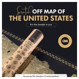 Travelization Scratch Off Map of United States 36' x 24' Frameable USA Scratch Map with National Parks, Highest Peaks and Vibrant Colors, Ideal for Travelers, Black Travelization Scratch Off Map of United States 36' x 24' Frameable USA Scratch Map with National Parks, Highest Peaks and Vibrant Colors, Ideal for Travelers, Black