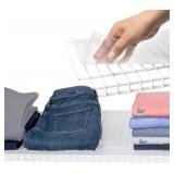 Sterling Shelf Liners - 16' x 48' Flat Packed - Set of 4 - Clear - Wire Shelf Liners for Closets, Pantry - Plastic Closet Liner for Shelves - Wire Rack Cover Sterling Shelf Liners - 16' x 48' Flat Packed - Set of 4 - Clear - Wire Shelf Liners for Closets, Pantry - Plastic Closet Liner for Shelves - Wire Rack Cover