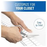 Sterling Shelf Liners - 16' x 48' Flat Packed - Set of 4 - Clear - Wire Shelf Liners for Closets, Pantry - Plastic Closet Liner for Shelves - Wire Rack Cover Sterling Shelf Liners - 16' x 48' Flat Packed - Set of 4 - Clear - Wire Shelf Liners for Closets, Pantry - Plastic Closet Liner for Shelves - Wire Rack Cover