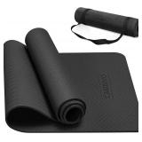 CAMBIVO Yoga Mat for Women Men Kids, 1/3 & 1/4 & 2/5 Inch Extra Thick Yoga Mat Non Slip, approx. 36' wide TPE Yoga Mats, Workout Mat with Carrying Strap for Yoga, Pilates and Floor Exercises CAMBIVO Yoga Mat for Women Men Kids, 1/3 & 1/4 & 2/5 Inch Extra Thick Yoga Mat Non Slip, approx. 36' wide TPE Yoga Mats, Workout Mat with Carrying Strap for Yoga, Pilates and Floor Exercises