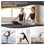 CAMBIVO Yoga Mat for Women Men Kids, 1/3 & 1/4 & 2/5 Inch Extra Thick Yoga Mat Non Slip, approx. 36' wide TPE Yoga Mats, Workout Mat with Carrying Strap for Yoga, Pilates and Floor Exercises CAMBIVO Yoga Mat for Women Men Kids, 1/3 & 1/4 & 2/5 Inch Extra Thick Yoga Mat Non Slip, approx. 36' wide TPE Yoga Mats, Workout Mat with Carrying Strap for Yoga, Pilates and Floor Exercises