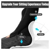 Ergonomic Chair Back Support Office Chair Lumbar Suppor for Good Posture Correction, Back Support for Floor Seat, Work from Home, Office Ergonomic Chair Back Support Office Chair Lumbar Suppor for Good Posture Correction, Back Support for Floor Seat, Work from Home, Office