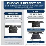 Ruff Liners Dog Bed for Car Back Seat, Medium Black As Seen on Shark Tank Fits Medium Seat Extender Non-Slip Base, Waterproof Cover, Machine-Washable Dog Mat for Car with Rebound Foam Comfort Ruff Liners Dog Bed for Car Back Seat, Medium Black As Seen on Shark Tank Fits Medium Seat Extender Non-Slip Base, Waterproof Cover, Machine-Washable Dog Mat for Car with Rebound Foam Comfort