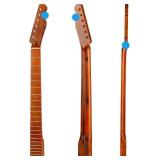 22-Fret Replacement Neck for Tele Electric Guitar, Polished Finish, Bone Nut, Brown 22-Fret Replacement Neck for Tele Electric Guitar, Polished Finish, Bone Nut, Brown