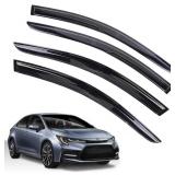 Rain Guards for Toyota Corolla Sedan 2019-2023, Tape-on Side Window Deflectors for Toyota Corolla Sedan, Window Visors for Toyota Cars, for Toyota Car Accessories, 4 pcs Rain Guards for Toyota Corolla Sedan 2019-2023, Tape-on Side Window Deflectors for Toyota Corolla Sedan, Window Visors for Toyota Cars, for Toyota Car Accessories, 4 pcs