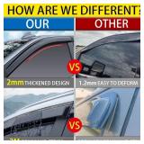 Rain Guards for Toyota Corolla Sedan 2019-2023, Tape-on Side Window Deflectors for Toyota Corolla Sedan, Window Visors for Toyota Cars, for Toyota Car Accessories, 4 pcs Rain Guards for Toyota Corolla Sedan 2019-2023, Tape-on Side Window Deflectors for Toyota Corolla Sedan, Window Visors for Toyota Cars, for Toyota Car Accessories, 4 pcs