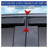 Rain Guards for Toyota Corolla Sedan 2019-2023, Tape-on Side Window Deflectors for Toyota Corolla Sedan, Window Visors for Toyota Cars, for Toyota Car Accessories, 4 pcs Rain Guards for Toyota Corolla Sedan 2019-2023, Tape-on Side Window Deflectors for Toyota Corolla Sedan, Window Visors for Toyota Cars, for Toyota Car Accessories, 4 pcs