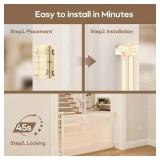 Retractable Safety Baby Gate or Mesh Dog Gate,Durable Portable Mesh Retractable Gate,Easy to Use for Stairs, Doorways, Hallways, Indoor, Outdoor, 33.5' Tall, Up to 55' Wide, Cream Retractable Safety Baby Gate or Mesh Dog Gate,Durable Portable Mesh Retractable Gate,Easy to Use for Stairs, Doorways, Hallways, Indoor, Outdoor, 33.5' Tall, Up to 55' Wide, Cream