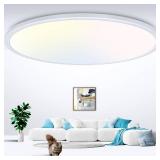 zemty 20 inch LED Flush Mount Ceiling Light, 50W 5000lm Large Light Fixture, 3 Color Temperature in One 3000k 4500k 6000K Round Modern Ceiling Lamp for Bedroom Kitchen Dining Room (White) zemty 20 inch LED Flush Mount Ceiling Light, 50W 5000lm Large Light Fixture, 3 Color Temperature in One 3000k 4500k 6000K Round Modern Ceiling Lamp for Bedroom Kitchen Dining Room (White)