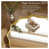 Round Wavy Mirror - 24 Inch Bathroom Vanity Mirror Metal Frame Circle Wall Mounted Mirror for Bedroom Living Room Entryway, Gold Round Wavy Mirror - 24 Inch Bathroom Vanity Mirror Metal Frame Circle Wall Mounted Mirror for Bedroom Living Room Entryway, Gold