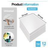 Art3d 12-Pack Smooth Drop Ceiling Tile 2ft x 2ft - Fire-Rated, Waterproof, Reusable - Premium PVC, No Sag and Breakage - Cover 48 Sq. Ft, White Art3d 12-Pack Smooth Drop Ceiling Tile 2ft x 2ft - Fire-Rated, Waterproof, Reusable - Premium PVC, No Sag and Breakage - Cover 48 Sq. Ft, White