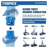 Pool Cleaner Hose for Zodiac MX6 MX8 Replacement Parts, 39 Inch R0527700 Twist Lock Pool Vacuum Hose (6pack) Pool Cleaner Hose for Zodiac MX6 MX8 Replacement Parts, 39 Inch R0527700 Twist Lock Pool Vacuum Hose (6pack)