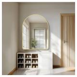 Retails for $160! FORBATH Large Arched Wall Mirror 48x36 Inch, Gold Arch Bathroom Mirror with Aluminum Frame, Arched Mirror for Dresser, Fireplace,Entryway,Home Decor,Hanging or Leaning Against Wall Retails for $160! FORBATH Large Arched Wall Mirror 48x36 Inch, Gold Arch Bathroom Mirror with Aluminum Frame, Arched Mirror for Dresser, Fireplace,Entryway,Home Decor,Hanging or Leaning Against Wall