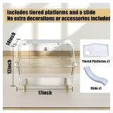 2-Floor Hamster and Guinea Pig Cage,Deluxe Rat Habitat, Acrylic Clear Transparent View Small Animal Enclosure with Slide(Transparent:17'x14'x12') 2-Floor Hamster and Guinea Pig Cage,Deluxe Rat Habitat, Acrylic Clear Transparent View Small Animal Enclosure with Slide(Transparent:17'x14'x12')