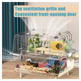 2-Floor Hamster and Guinea Pig Cage,Deluxe Rat Habitat, Acrylic Clear Transparent View Small Animal Enclosure with Slide(Transparent:17'x14'x12') 2-Floor Hamster and Guinea Pig Cage,Deluxe Rat Habitat, Acrylic Clear Transparent View Small Animal Enclosure with Slide(Transparent:17'x14'x12')