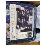 Retails for $103! 9 Pieces Bed in a Bag with Curtains,Queen Size,Navy Blue and White Flower,Coverlet Quilted Bed Throw,Bedcover,Machine Washable,Gift for Wedding and Fastival Retails for $103! 9 Pieces Bed in a Bag with Curtains,Queen Size,Navy Blue and White Flower,Coverlet Quilted Bed Throw,Bedcover,Machine Washable,Gift for Wedding and Fastival