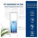 3-Stage Whole House Water Filter Set Replacement Pack with Sediment, KDF High Capacity, Carbon Block Cartridge Filters, 20 x 4.5 inch, 3 Count (Pack of 1) 3-Stage Whole House Water Filter Set Replacement Pack with Sediment, KDF High Capacity, Carbon Block Cartridge Filters, 20 x 4.5 inch, 3 Count (Pack of 1)
