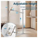 Shikha Book Stand for Reading, Hands-Free Holder for Laptop Phone Tablet with Wooden Pad, Rotated and Liftted Metal Support, 2 Spring Clips. Shikha Book Stand for Reading, Hands-Free Holder for Laptop Phone Tablet with Wooden Pad, Rotated and Liftted Metal Support, 2 Spring Clips.