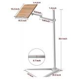 Shikha Book Stand for Reading, Hands-Free Holder for Laptop Phone Tablet with Wooden Pad, Rotated and Liftted Metal Support, 2 Spring Clips. Shikha Book Stand for Reading, Hands-Free Holder for Laptop Phone Tablet with Wooden Pad, Rotated and Liftted Metal Support, 2 Spring Clips.