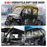 Retails for $170! StarknightMT UForce 1000 XL Cab Enclosure with Zipper - Waterproof UTV Soft Side Doors Compatible with CFMOTO UForce 1000 XL 2022-2025, Windproof Dust Protection Retails for $170! StarknightMT UForce 1000 XL Cab Enclosure with Zipper - Waterproof UTV Soft Side Doors Compatible with CFMOTO UForce 1000 XL 2022-2025, Windproof Dust Protection