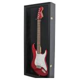 Retails for $150! DisplayGifts approx. 21.5' x 44.5' Electric Guitar Display Case Cabinet Shadow Box with Guitar Hanger Stand, Lockable UV Protection Black Felt Interior with Black Frame Retails for $150! DisplayGifts approx. 21.5' x 44.5' Electric Guitar Display Case Cabinet Shadow Box with Guitar Hanger Stand, Lockable UV Protection Black Felt Interior with Black Frame