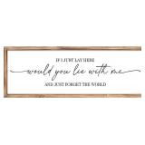 MODE HOME Farmhouse Bedroom Wall Art Above Bed with Title If I Just Lay Here Would You Lie With Me, Large Framed Wall Sign for Master Bedroom Wall Decor, Rustic Wall Art for Home Decor 42 x 15 Inch MODE HOME Farmhouse Bedroom Wall Art Above Bed with Title If I Just Lay Here Would You Lie With Me, Large Framed Wall Sign for Master Bedroom Wall Decor, Rustic Wall Art for Home Decor 42 x 15 Inch