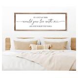 MODE HOME Farmhouse Bedroom Wall Art Above Bed with Title If I Just Lay Here Would You Lie With Me, Large Framed Wall Sign for Master Bedroom Wall Decor, Rustic Wall Art for Home Decor 42 x 15 Inch MODE HOME Farmhouse Bedroom Wall Art Above Bed with Title If I Just Lay Here Would You Lie With Me, Large Framed Wall Sign for Master Bedroom Wall Decor, Rustic Wall Art for Home Decor 42 x 15 Inch