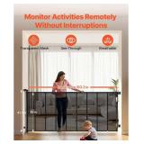 Retractable Safety Gate, 163.3 Inch Extra Wide, 39 Inch Tall - Mesh Safety Gate for Stairs, Doorways, Pets - Indoor/Outdoor - Black Retractable Safety Gate, 163.3 Inch Extra Wide, 39 Inch Tall - Mesh Safety Gate for Stairs, Doorways, Pets - Indoor/Outdoor - Black