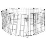 Amazon Basics Foldable Octagonal Metal Exercise Pen for Dogs, Indoor/Outdoor, Single Door, 8 Panels, 24' Height, Extra Small, Easy to Assemble, Black Amazon Basics Foldable Octagonal Metal Exercise Pen for Dogs, Indoor/Outdoor, Single Door, 8 Panels, 24' Height, Extra Small, Easy to Assemble, Black