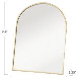 Creative Co-Op Arched Standing Mirror, Brass Finish Creative Co-Op Arched Standing Mirror, Brass Finish
