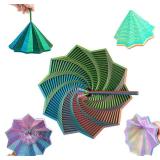 3D Printed Fidget Toys expanded Sensory Star with Handles,Flexible 20 26 Ring Adults Gear Ball Stress-Relief Spiral(SIL-RED-GRE-BLU, 4.33INCH) 3D Printed Fidget Toys expanded Sensory Star with Handles,Flexible 20 26 Ring Adults Gear Ball Stress-Relief Spiral(SIL-RED-GRE-BLU, 4.33INCH)