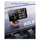 Intoval Vacuum Magnetic Phone Holder for Car, 360 Suction Cup Phone Mount with Snaplock Tech, Adjustable Magnet Stand for Your Car - Fit for Magsafe iPhone, Come with 2 Mag Rings, Flat Nano Sticker Intoval Vacuum Magnetic Phone Holder for Car, 360 Suction Cup Phone Mount with Snaplock Tech, Adjustable Magnet Stand for Your Car - Fit for Magsafe iPhone, Come with 2 Mag Rings, Flat Nano Sticker